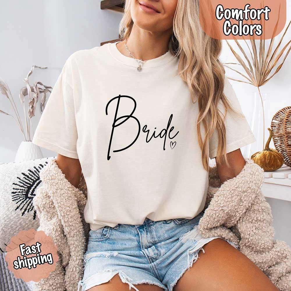 Team Bride Comfort Colors Shirts – Bride, Bridesmaid, Bachelorette Party & Proposal Gift Tees - Rooted & Reckless Co.