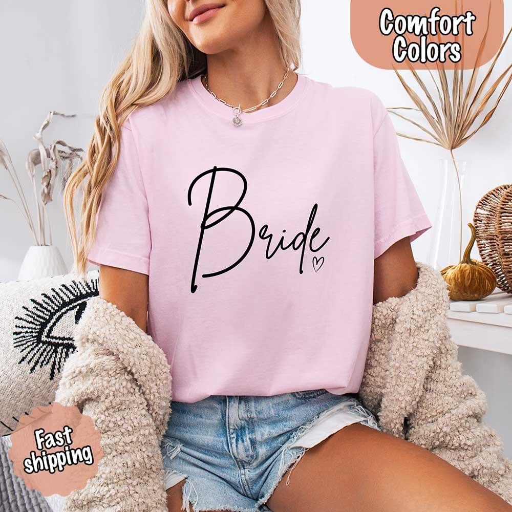 Team Bride Comfort Colors Shirts – Bride, Bridesmaid, Bachelorette Party & Proposal Gift Tees - Rooted & Reckless Co.