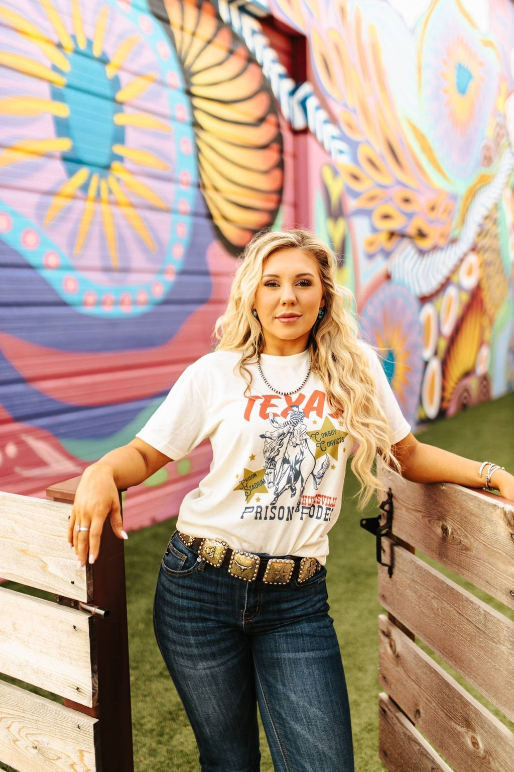 Texas Prison Rodeo Graphic Tee - Rooted & Reckless Co.