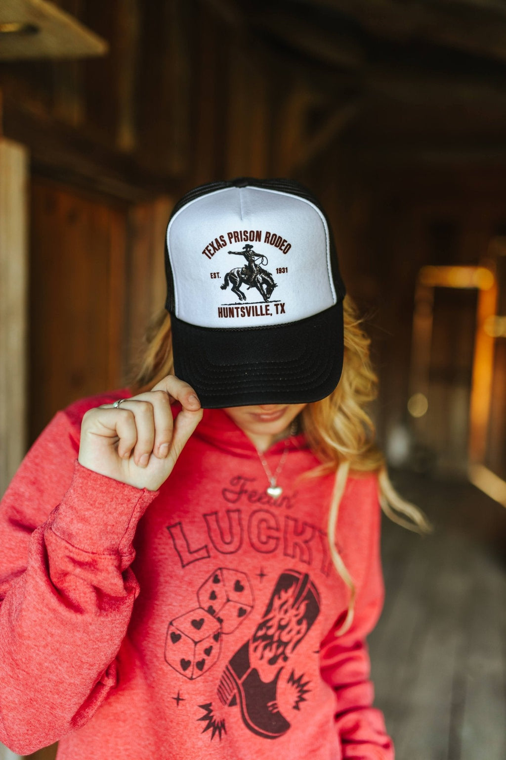 Texas Prison Rodeo Trucker Hat - Rooted & Reckless Co.