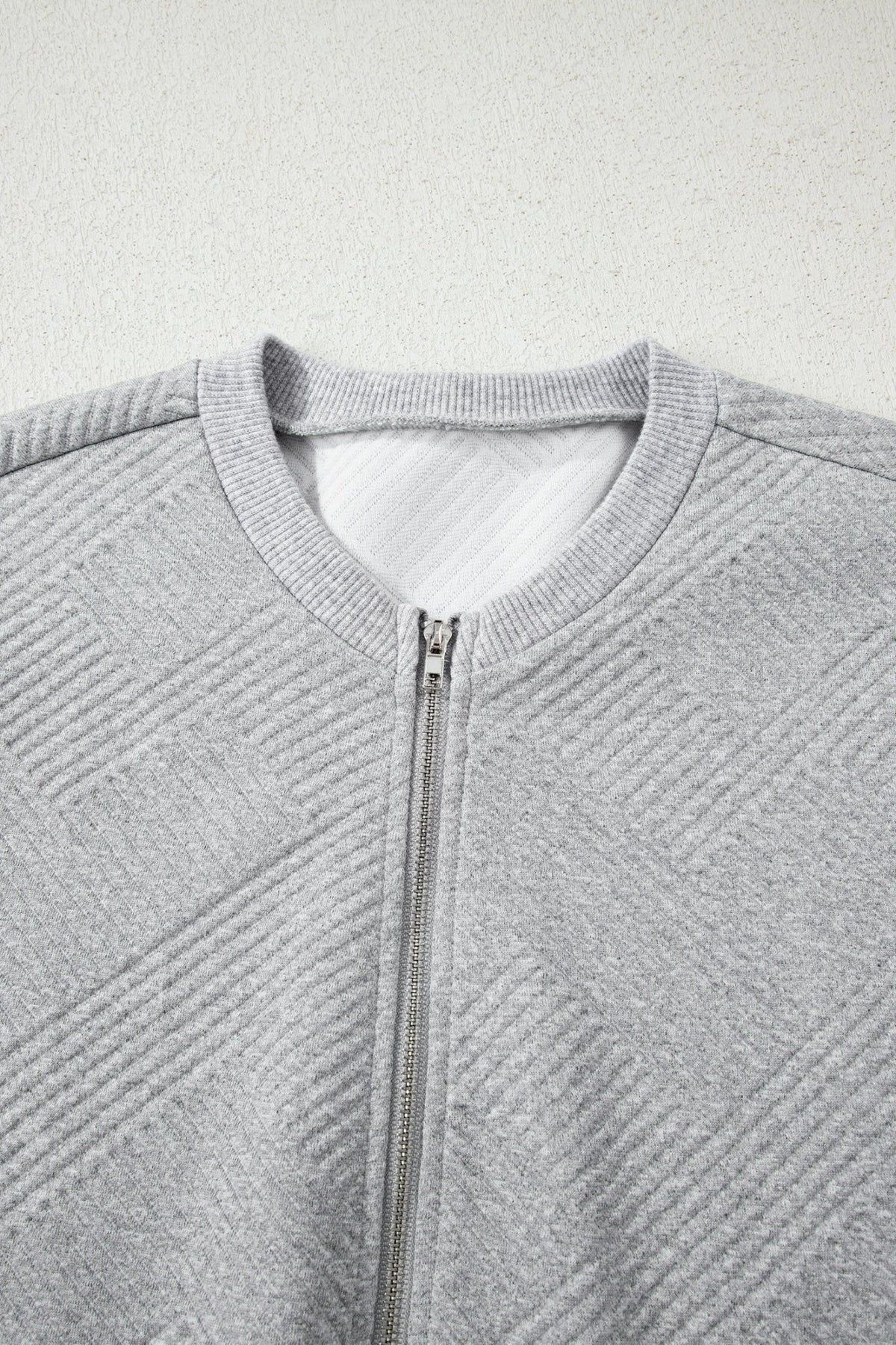 Textured Half-Zip Long Sleeve Sweatshirt - Rooted & Reckless Co.