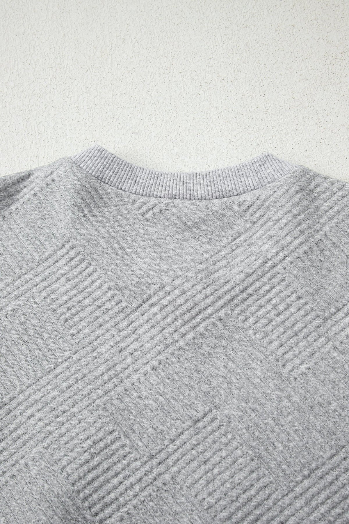 Textured Half-Zip Long Sleeve Sweatshirt - Rooted & Reckless Co.