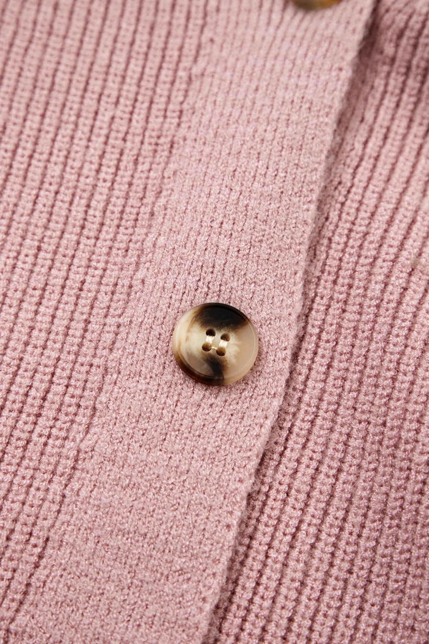 Textured Knit Button Front V-Neck Cardigan - Rooted & Reckless Co.