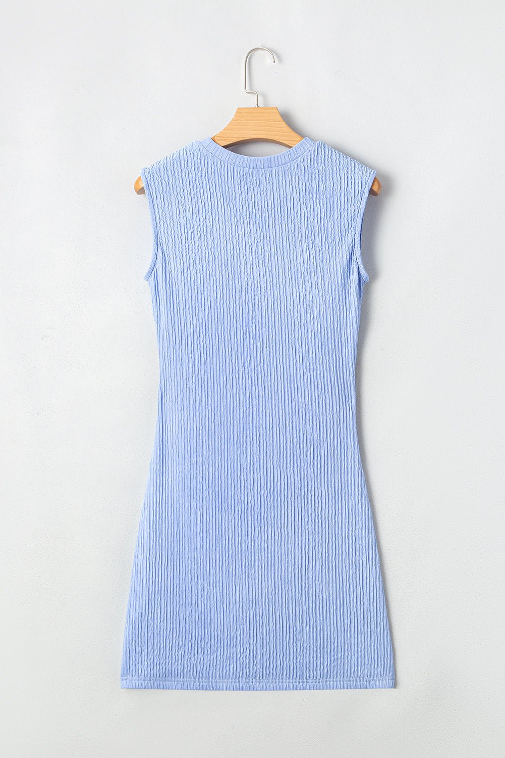 Textured Ruched Side Bodycon Tank Dress - Rooted & Reckless Co.