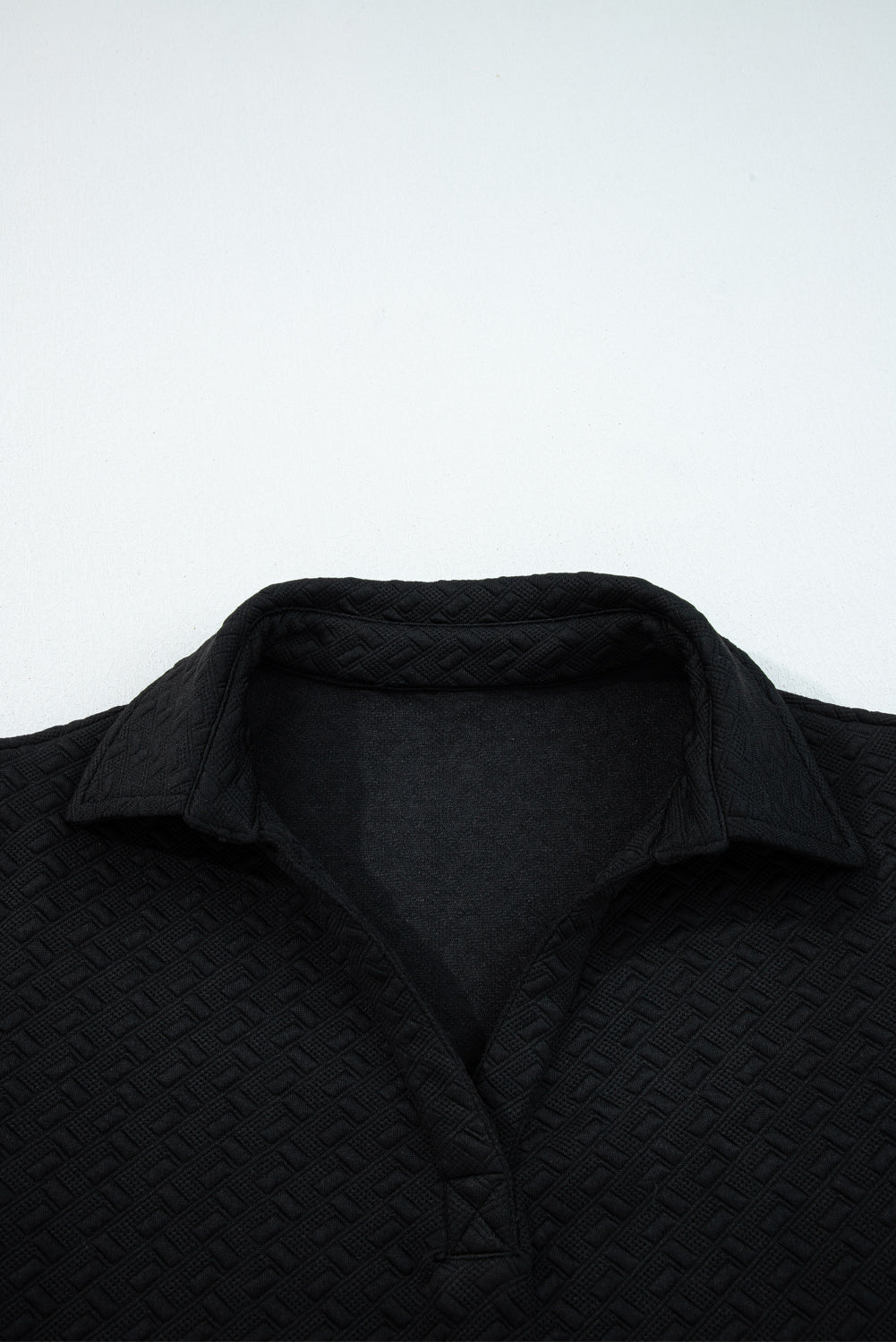 Textured Stripe Patchwork 3/4 Sleeve Sweatshirt - Rooted & Reckless Co.