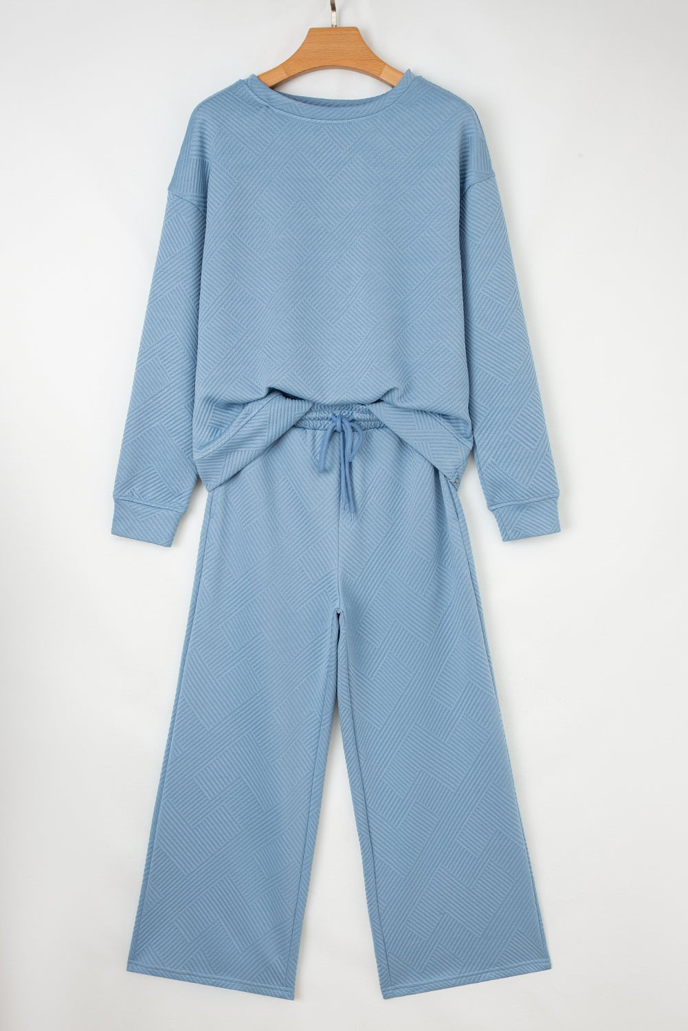 Textured Top and Pants Set - Rooted & Reckless Co.