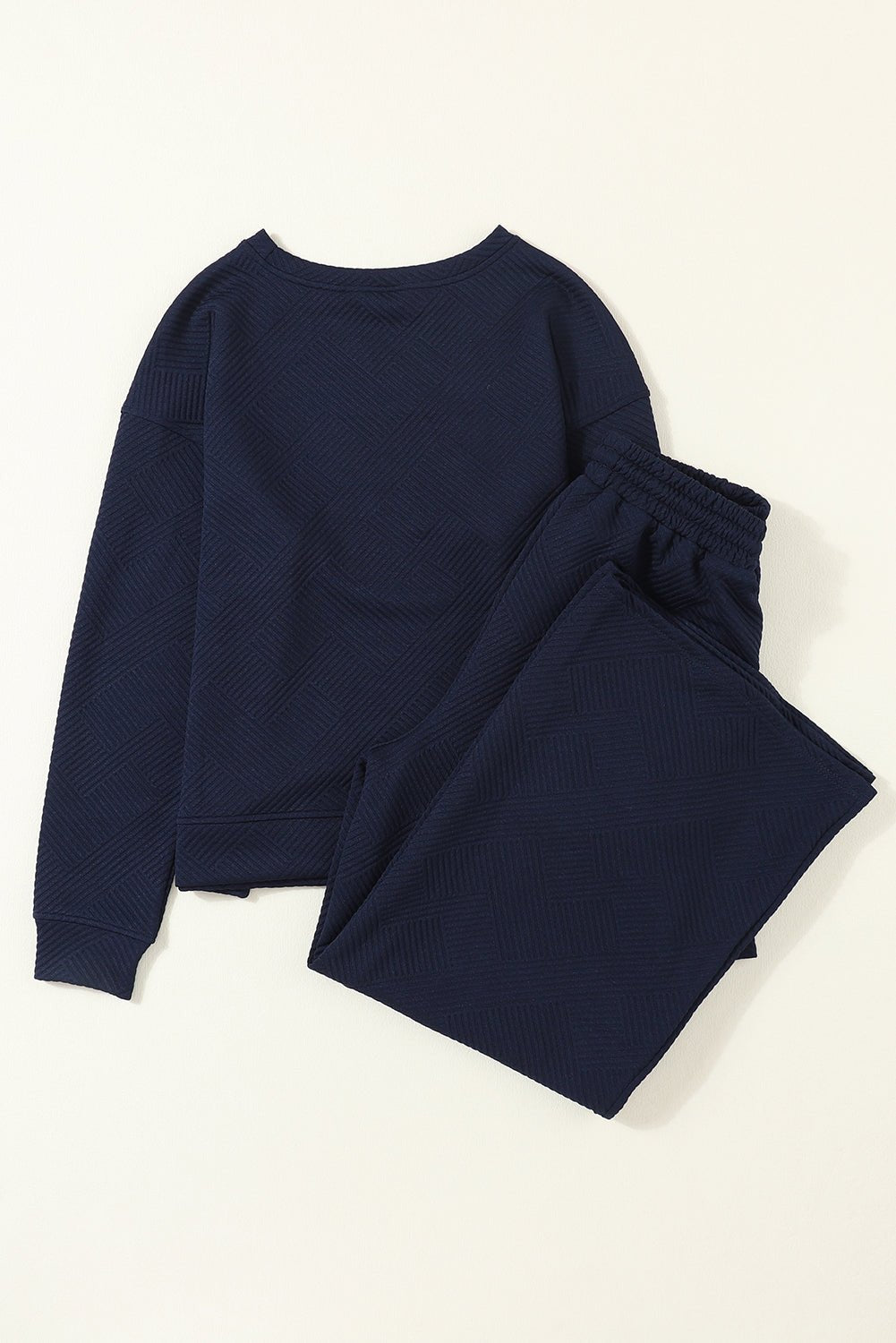 Textured Top and Pants Set - Rooted & Reckless Co.