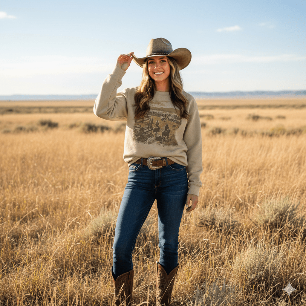 The Herd Keeper Graphic Sweatshirt - Rooted & Reckless Co.