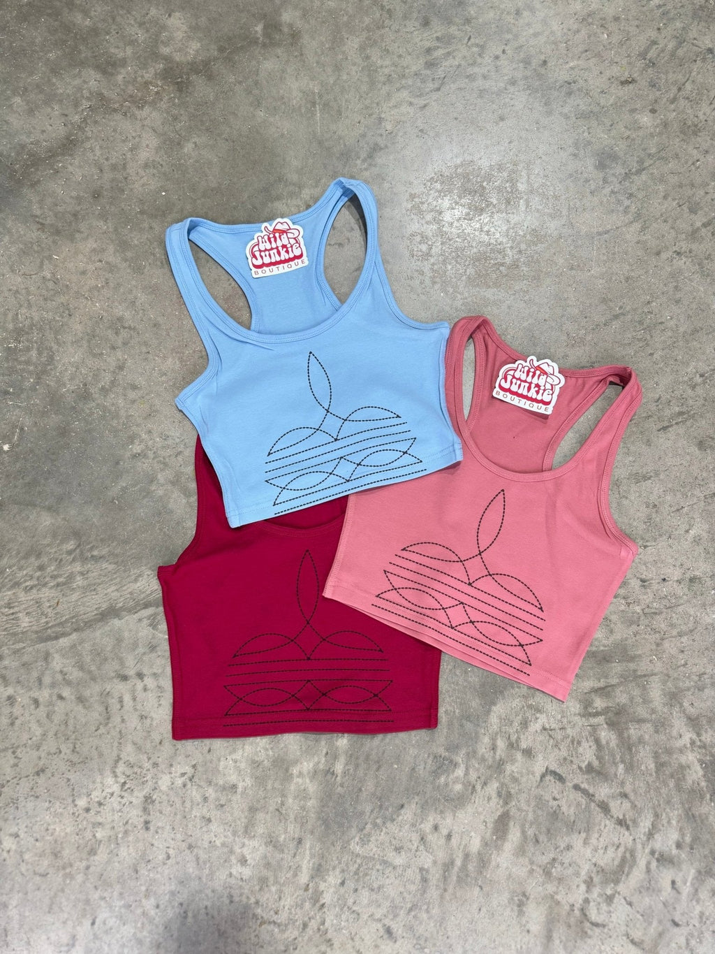 The Original, Viral Boot Stitch Western Tank Top - Rooted & Reckless Co.
