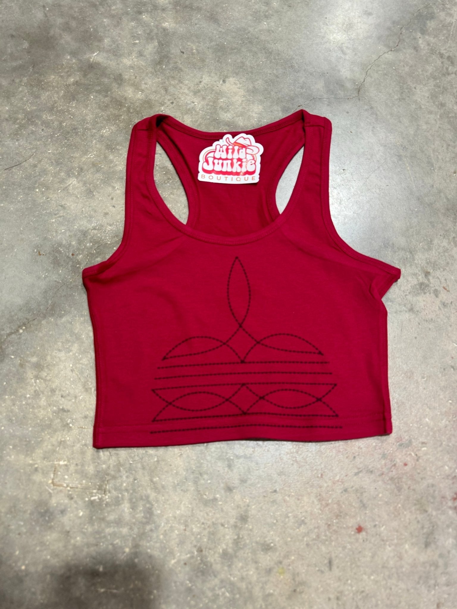 The Original, Viral Boot Stitch Western Tank Top - Rooted & Reckless Co.