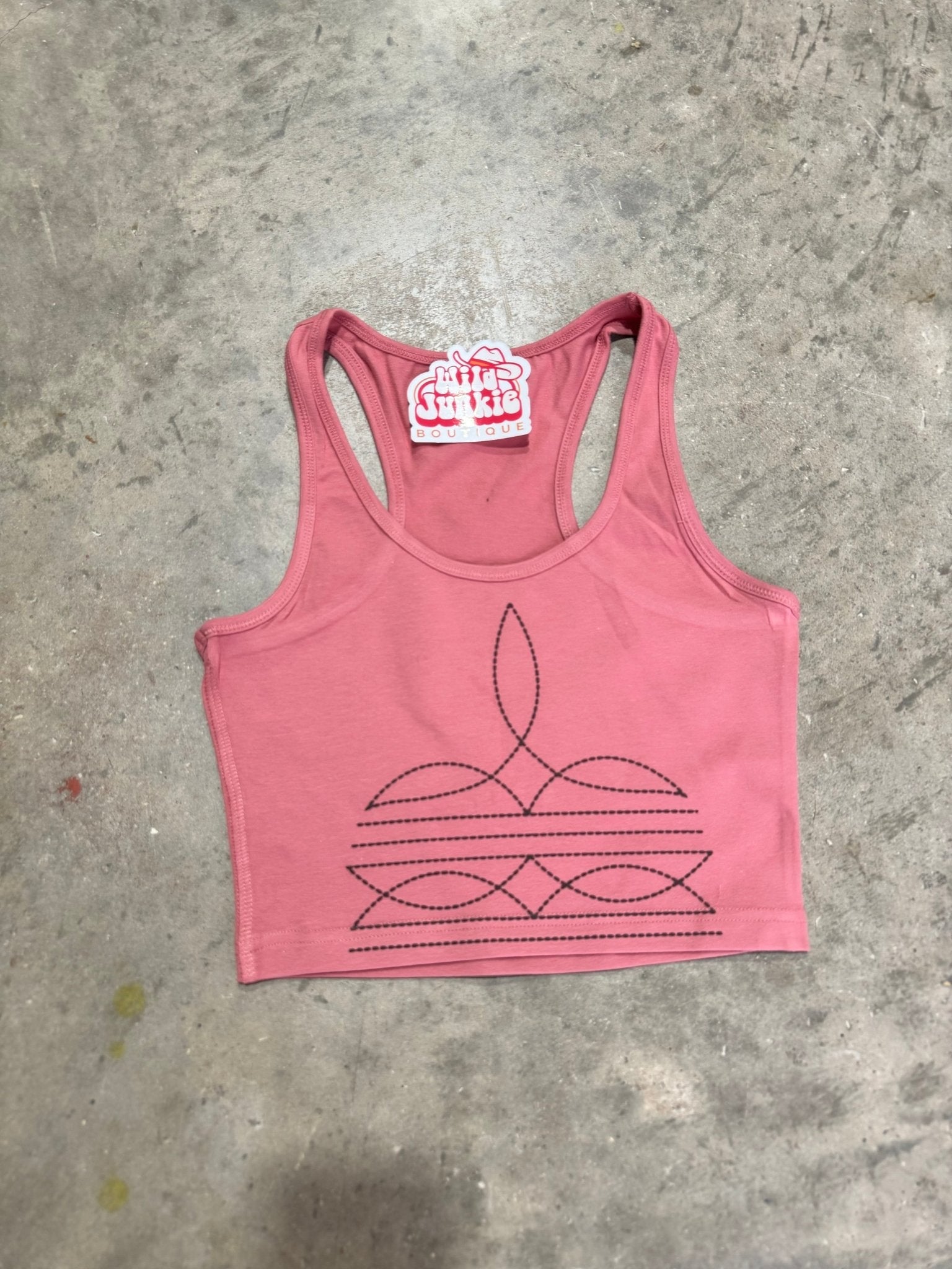 The Original, Viral Boot Stitch Western Tank Top - Rooted & Reckless Co.