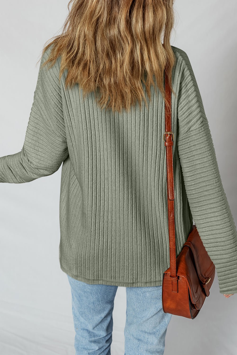 Thermal Ribbed Button-Up Drop Shoulder Textured Shacket - Rooted & Reckless Co.