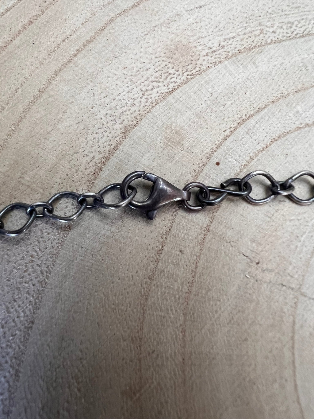 Tia Long Navajo Handmade LARGE Sterling Silver Spiny Oyster Necklace — 18" (Premium Size) - Rooted & Reckless Co.