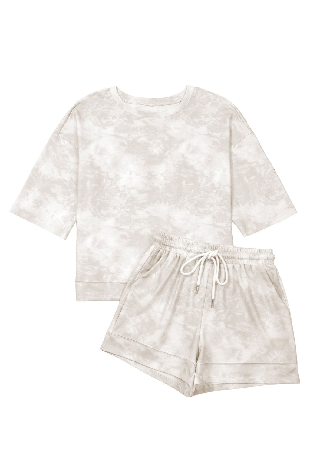 Tie Dye 3/4 Sleeve Top and Shorts Set - Rooted & Reckless Co.