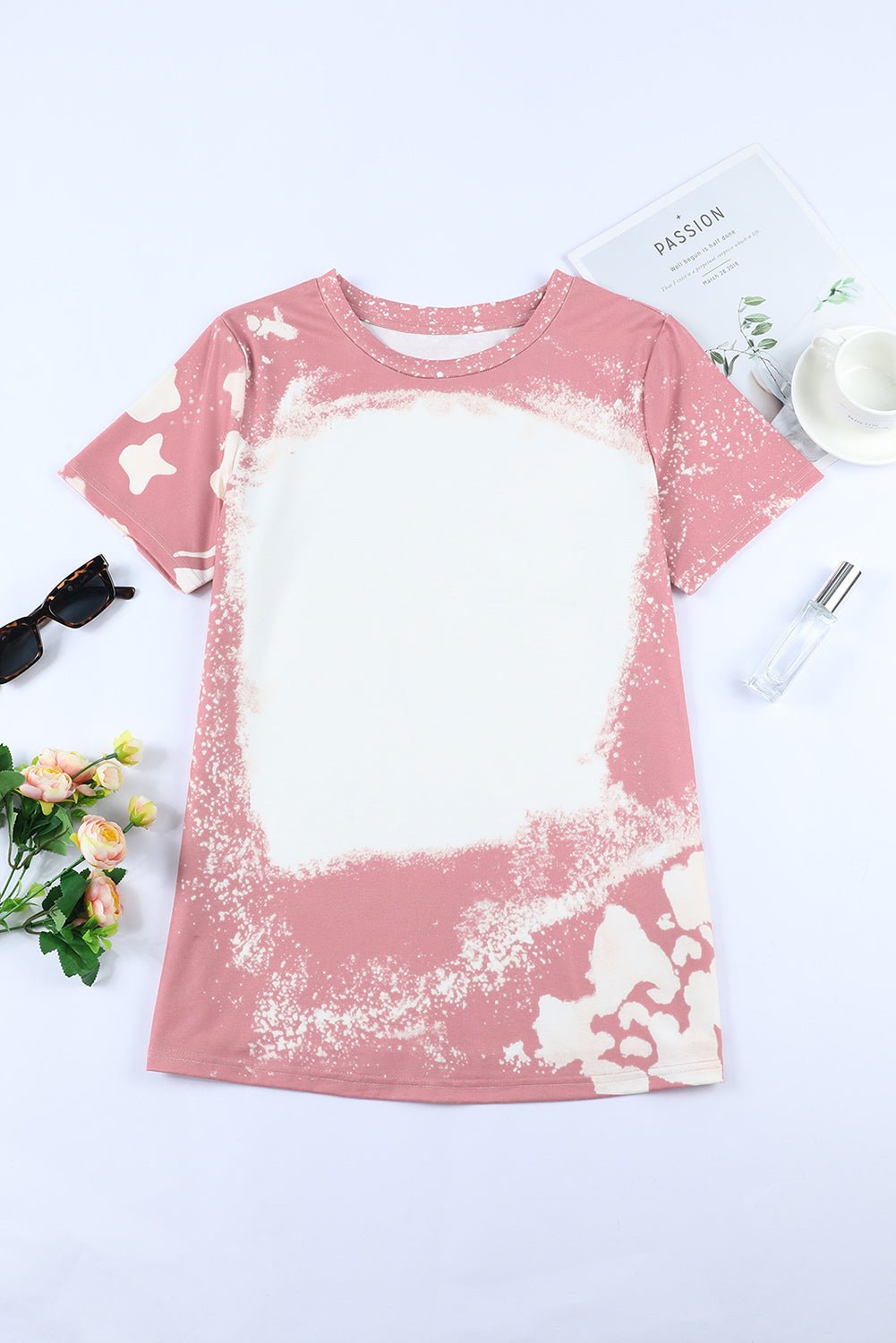 Tie Dye Bleached Short Sleeve T-Shirt - Rooted & Reckless Co.