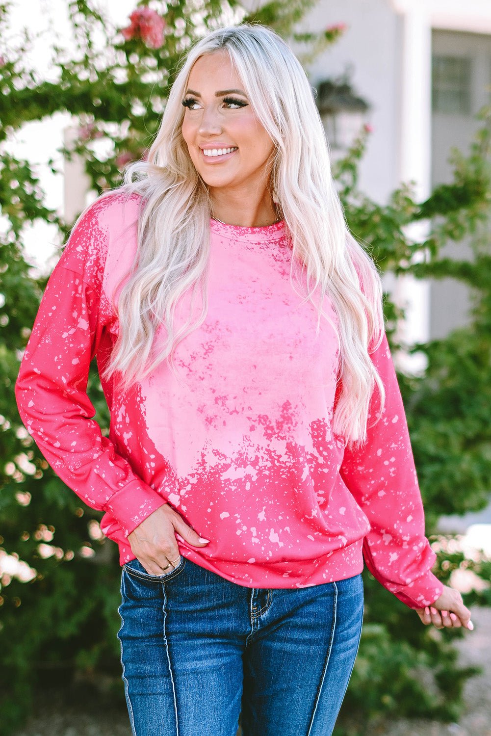 Tie Dye Long Sleeve Pullover Sweatshirt - Rooted & Reckless Co.