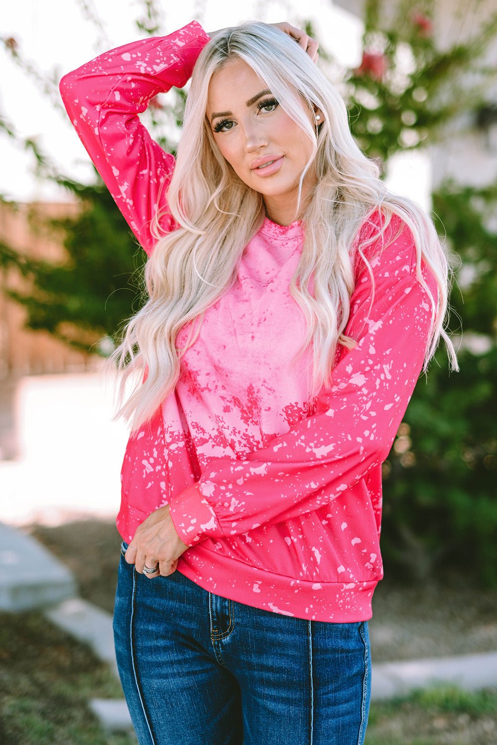 Tie Dye Long Sleeve Pullover Sweatshirt - Rooted & Reckless Co.