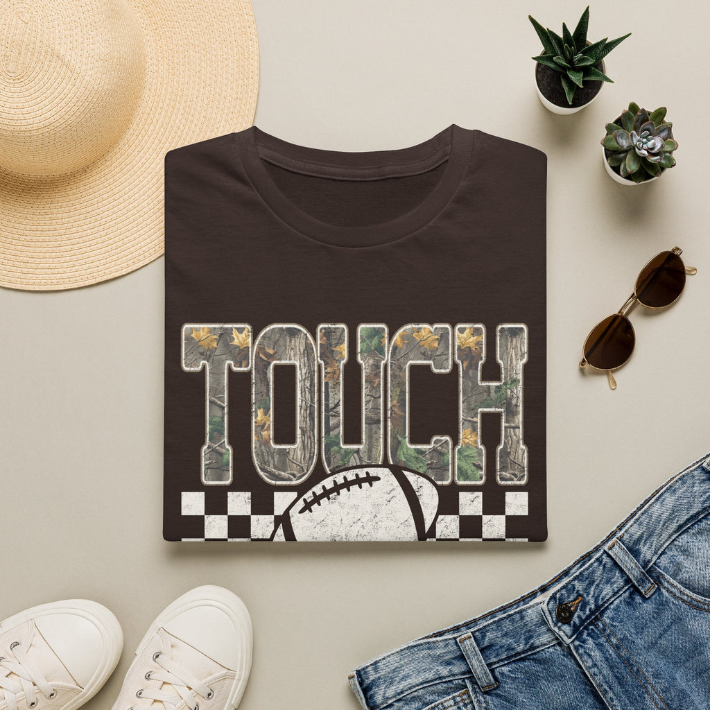 Touchdown Football T-Shirt — Vintage Camo Grid Tee - Rooted & Reckless Co.