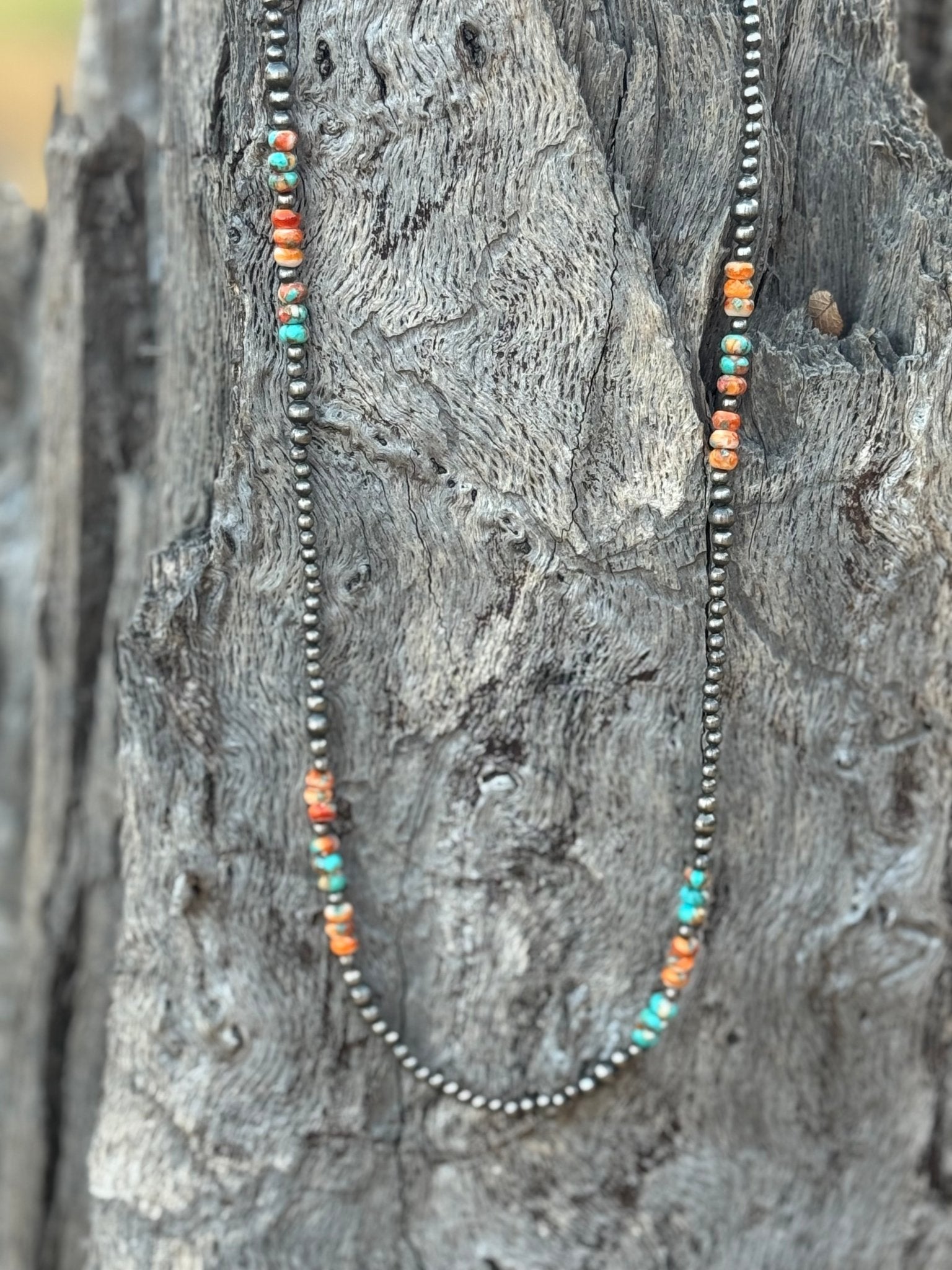 Triple Shot Spiny Oyster Beads Necklace - Rooted & Reckless Co.