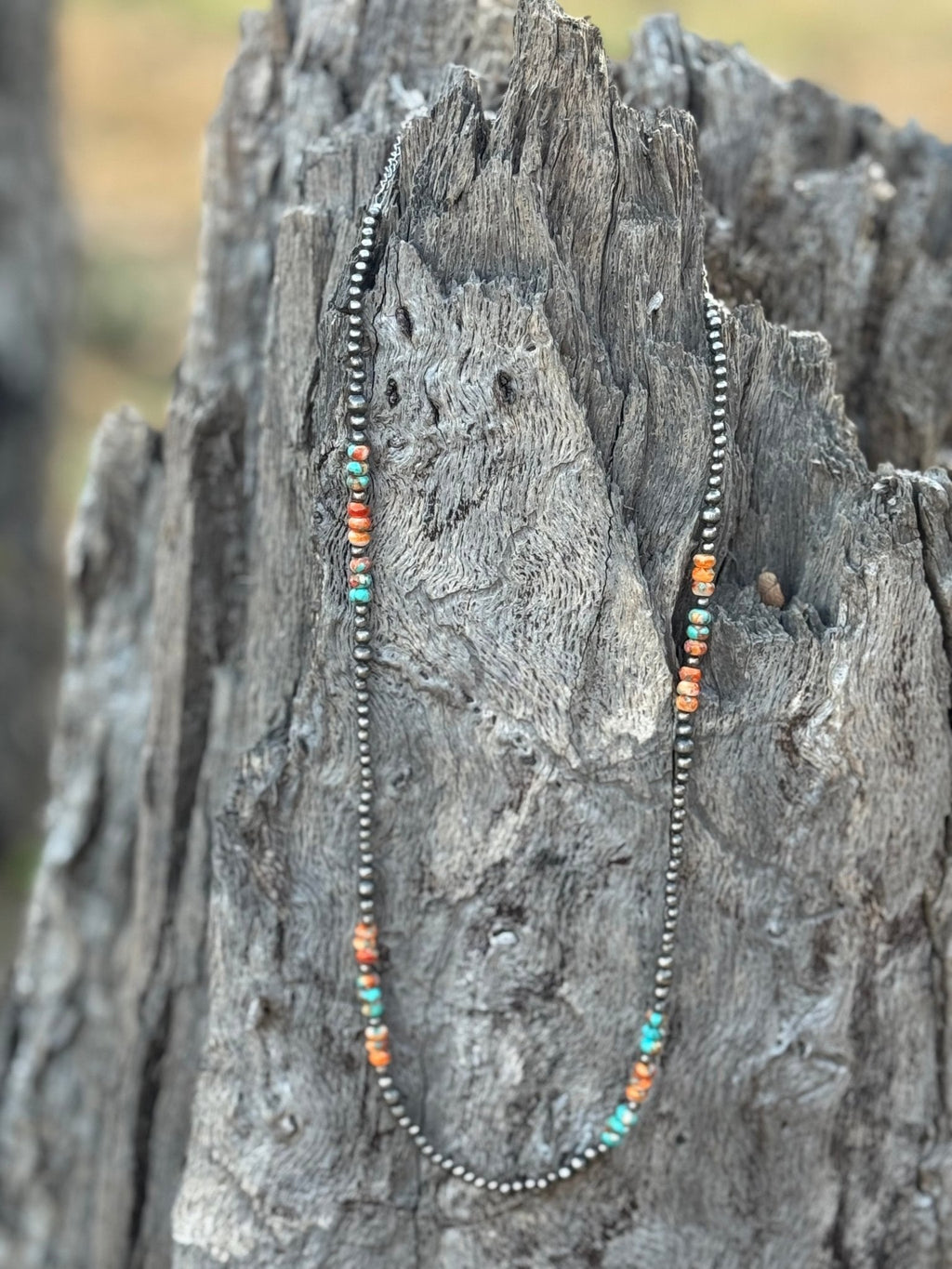 Triple Shot Spiny Oyster Beads Necklace - Rooted & Reckless Co.
