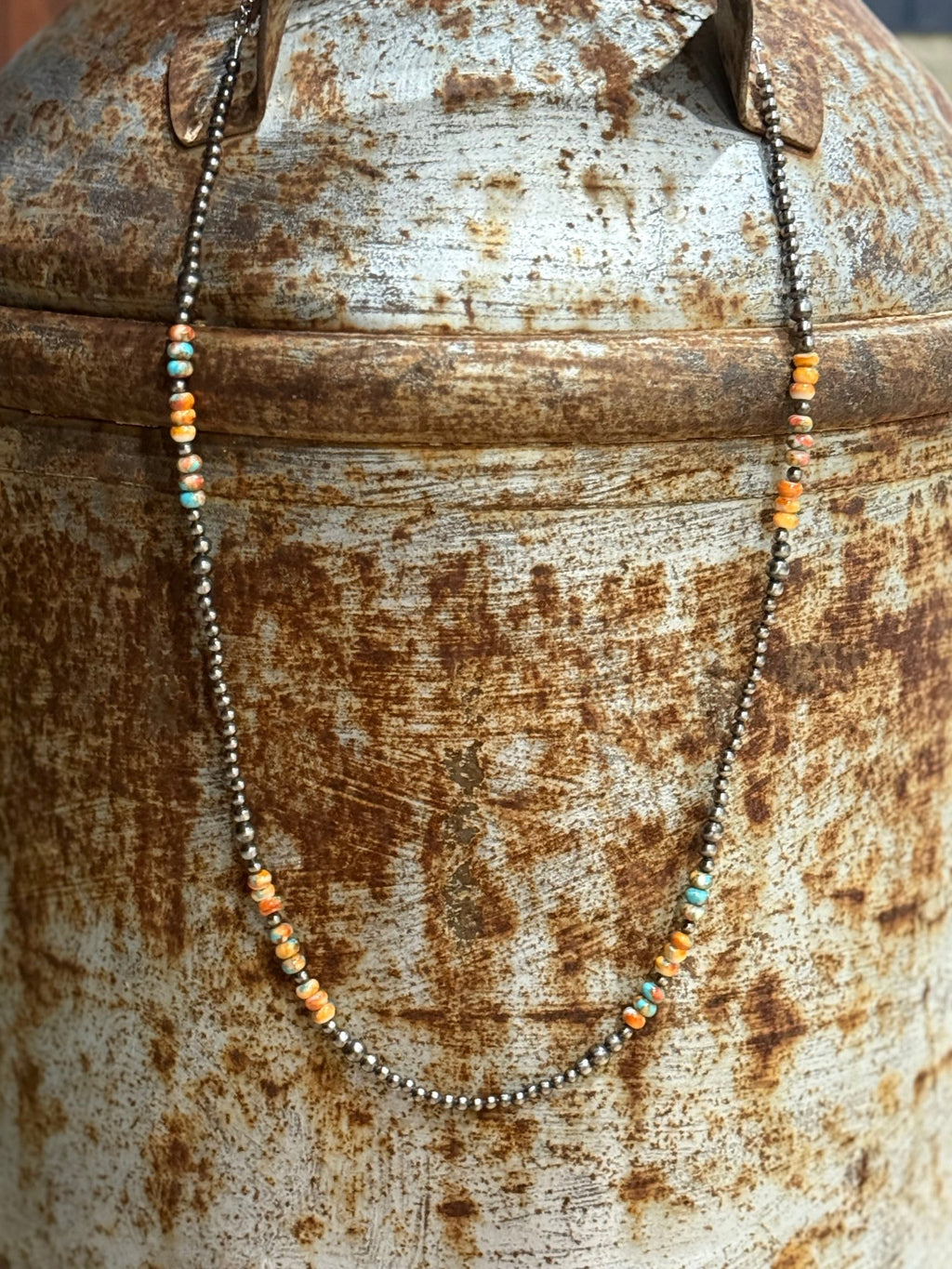 Triple Shot Spiny Oyster Beads Necklace - Rooted & Reckless Co.