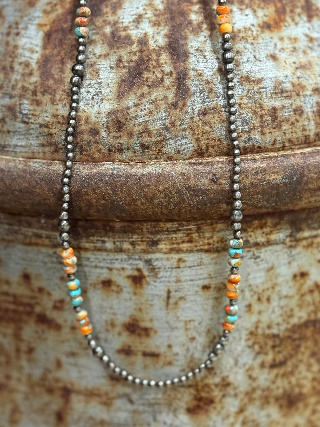 Triple Shot Spiny Oyster Beads Necklace - Rooted & Reckless Co.