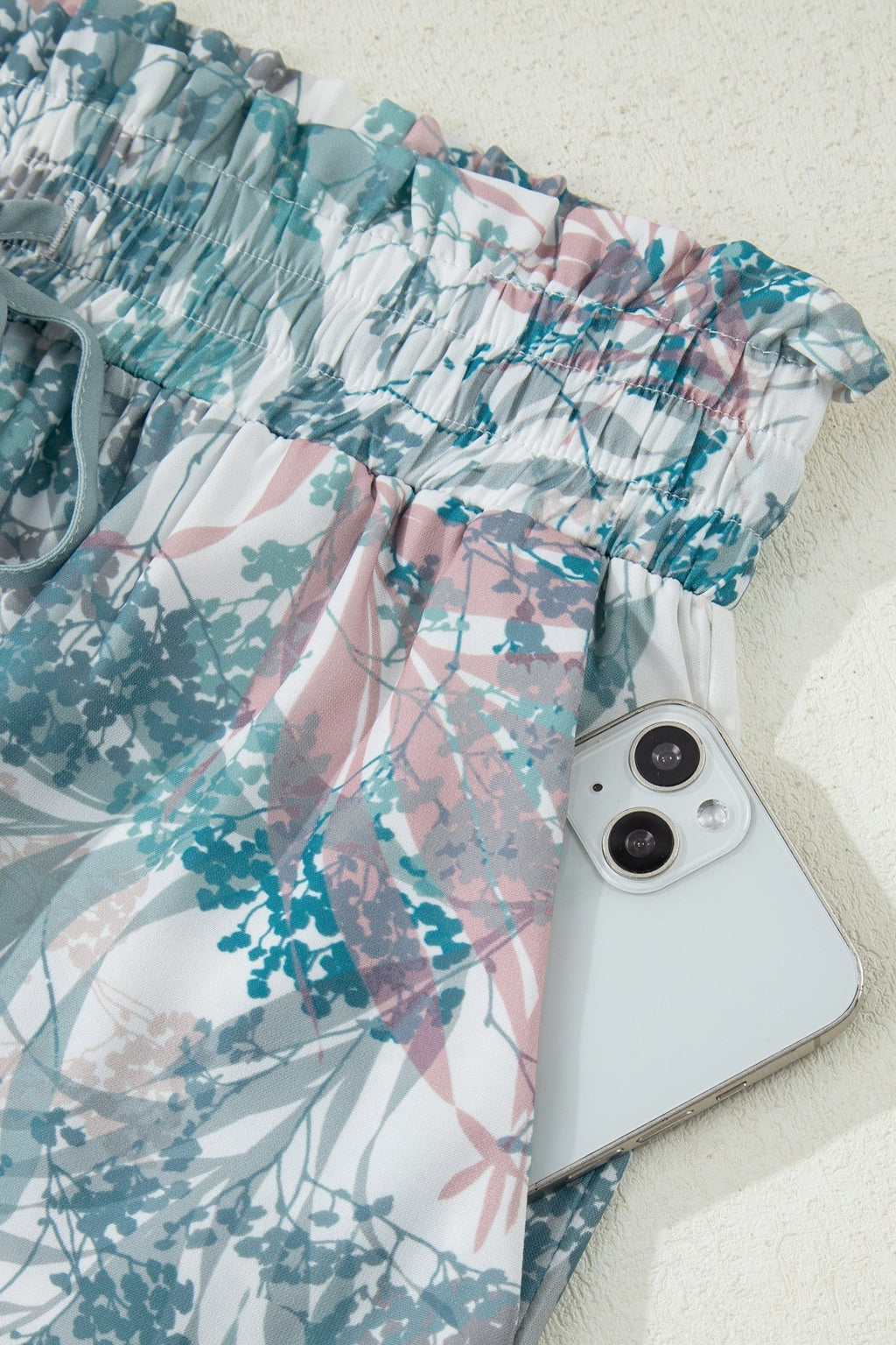 Tropical Palm Cropped Tank and Pants Set - Rooted & Reckless Co.