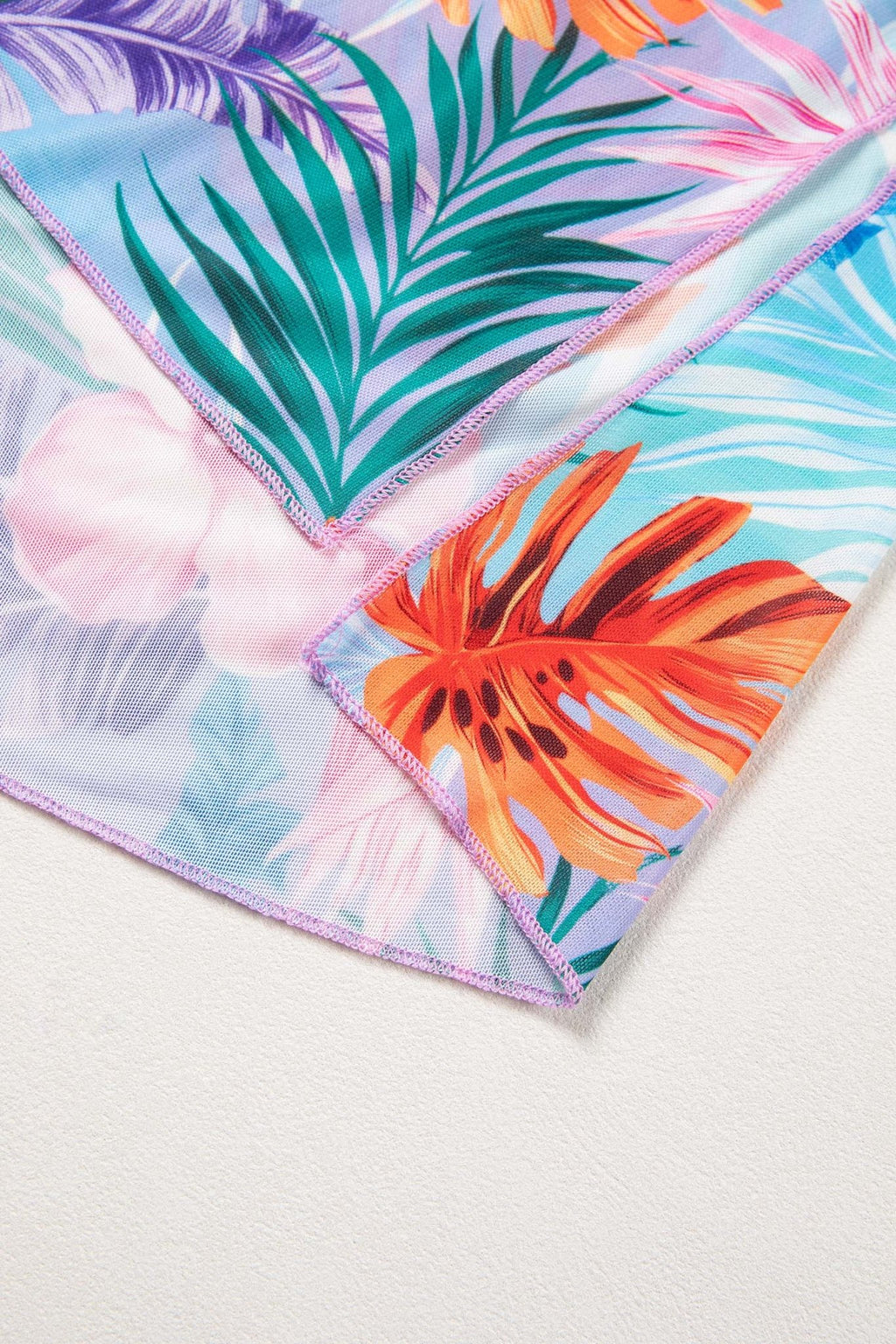 Tropical Semi-Sheer Beach Cover Up Dress - Rooted & Reckless Co.