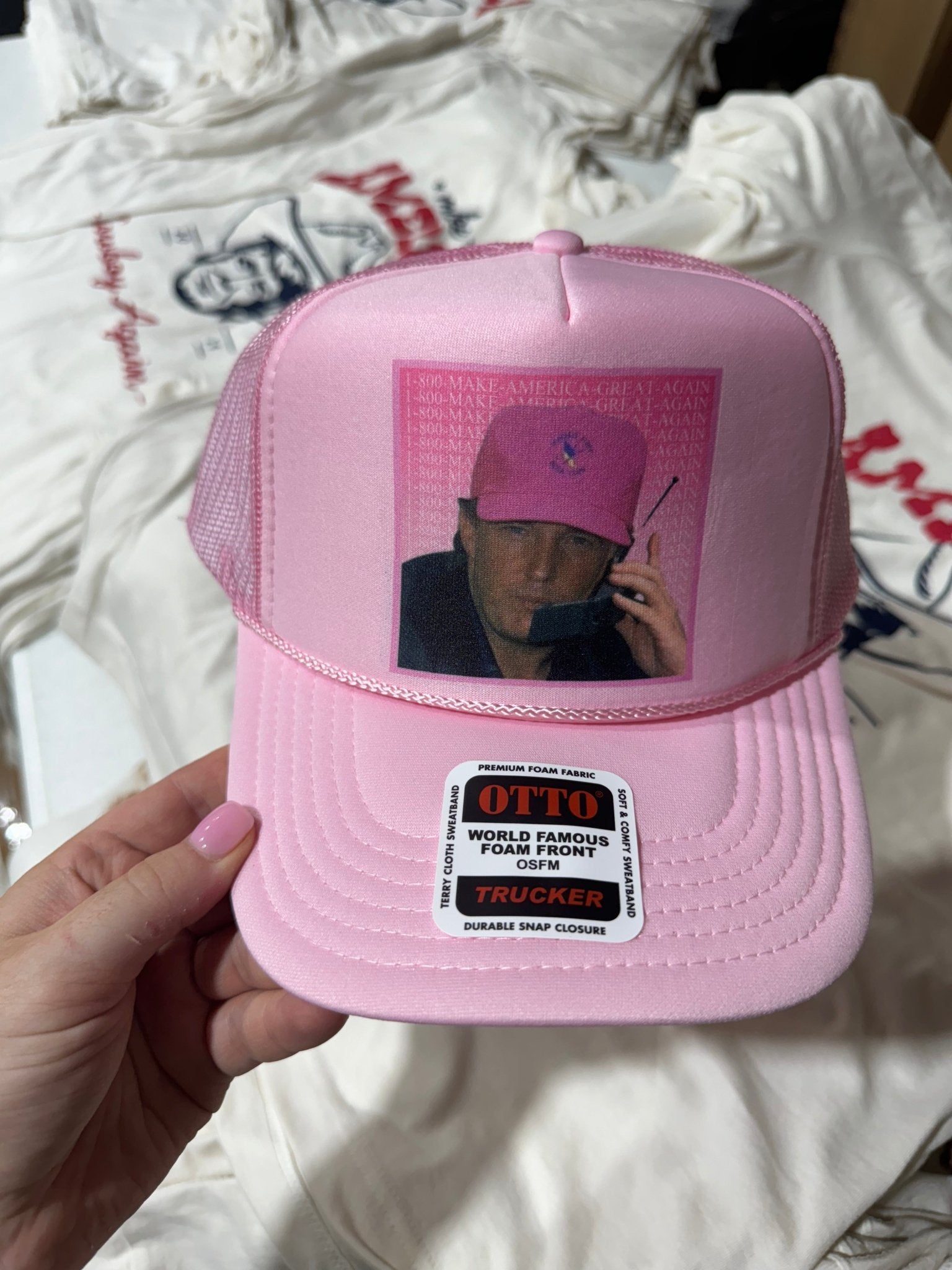 Trump Hotline Trucker Hat - Rooted & Reckless Co.