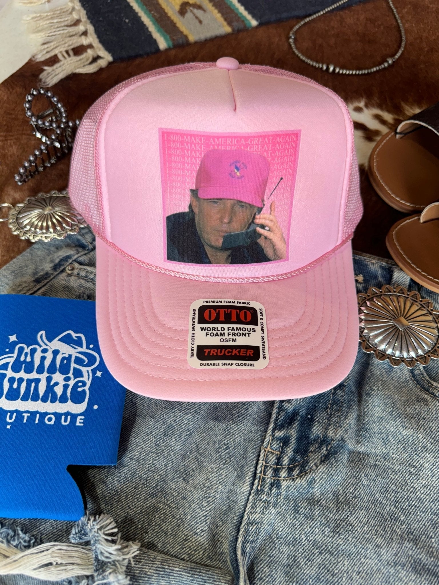 Trump Hotline Trucker Hat - Rooted & Reckless Co.
