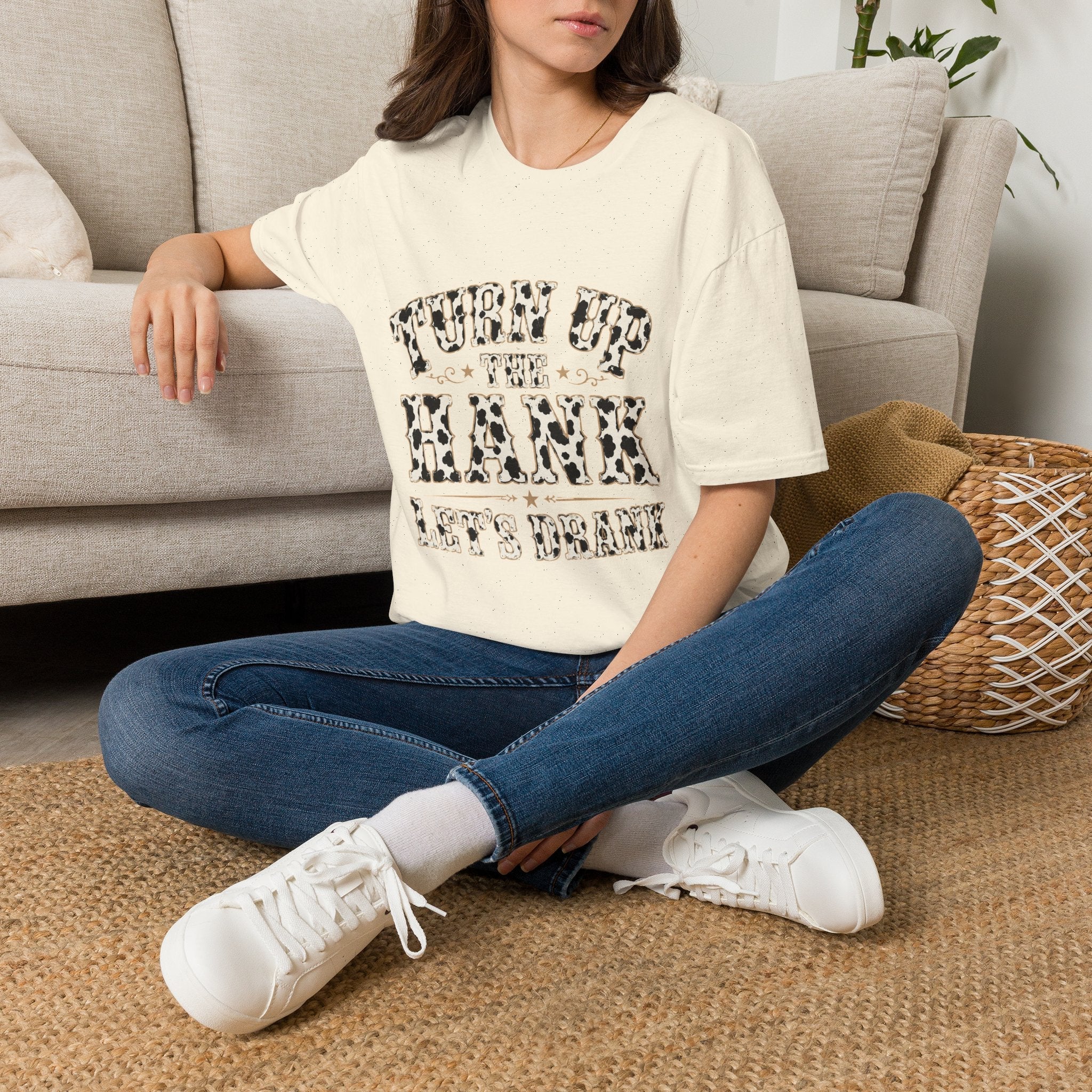 Turn Up the Hank T-Shirt — Leopard Western Graphic Tee - Rooted & Reckless Co.