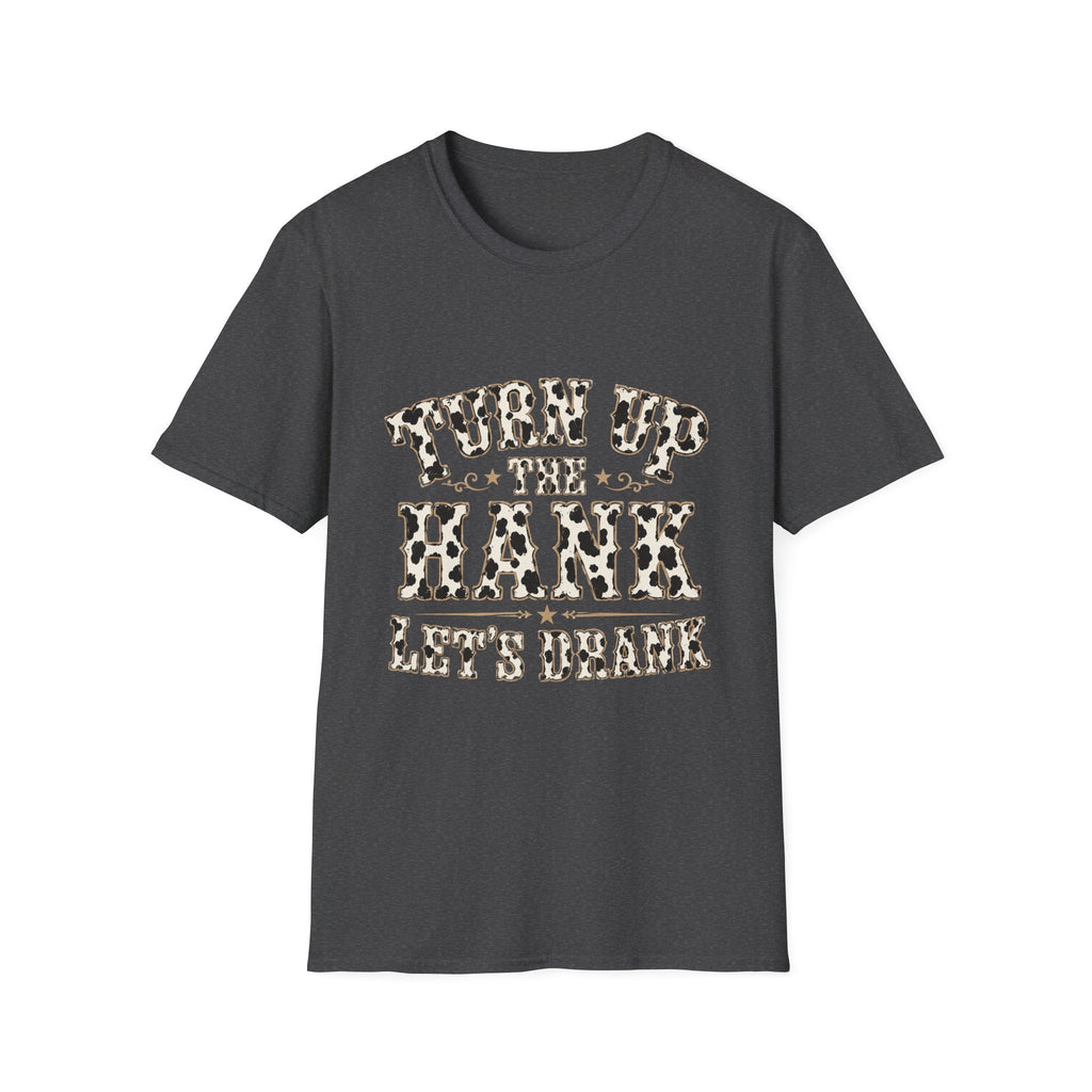 Turn Up the Hank T-Shirt — Leopard Western Graphic Tee - Rooted & Reckless Co.