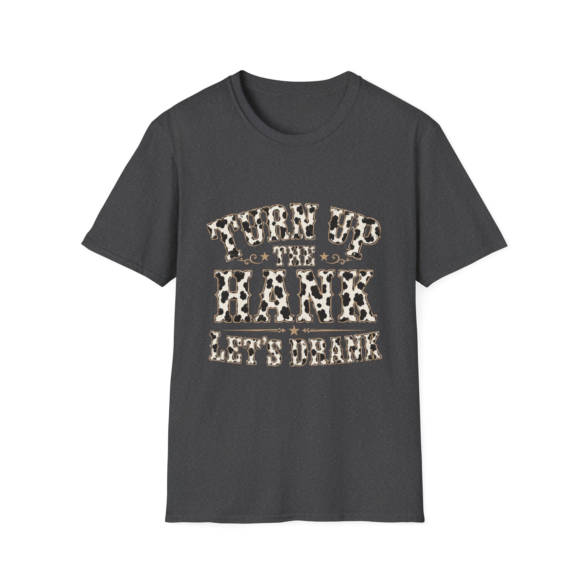 Turn Up the Hank T-Shirt — Leopard Western Graphic Tee - Rooted & Reckless Co.