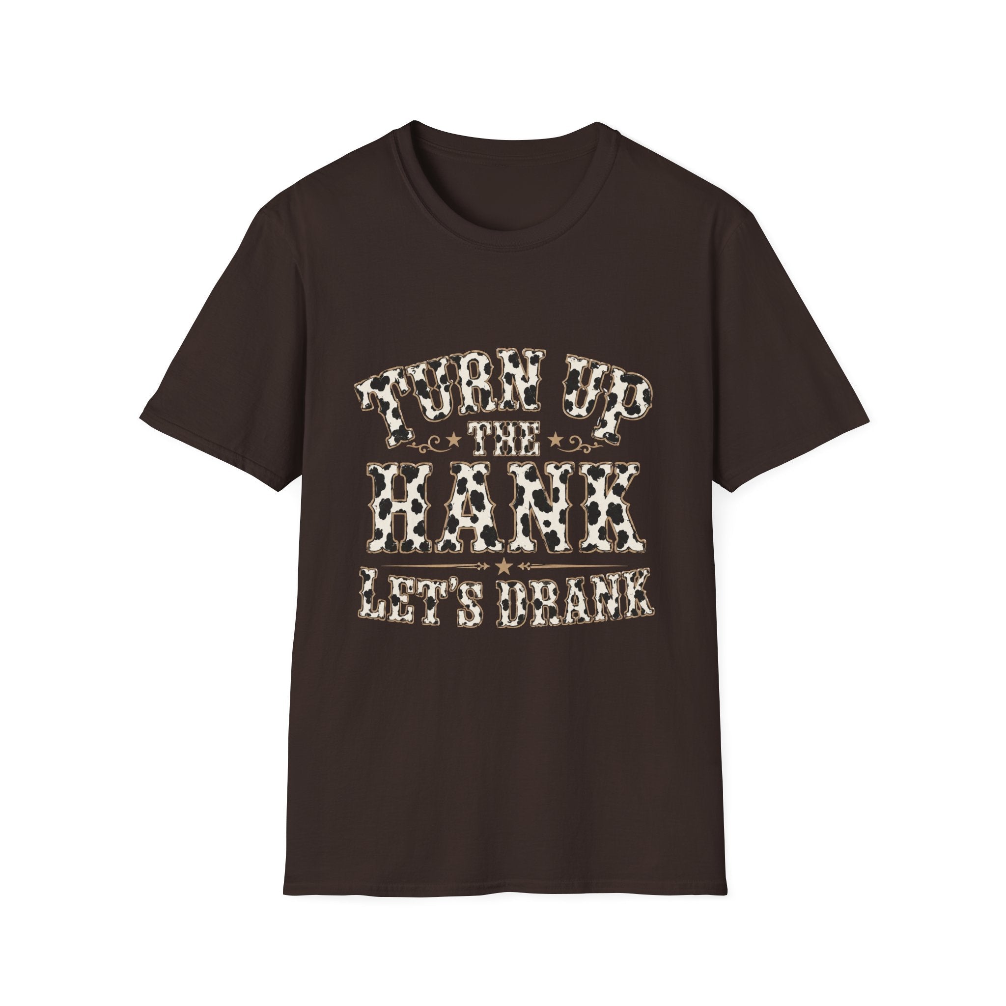 Turn Up the Hank T-Shirt — Leopard Western Graphic Tee - Rooted & Reckless Co.