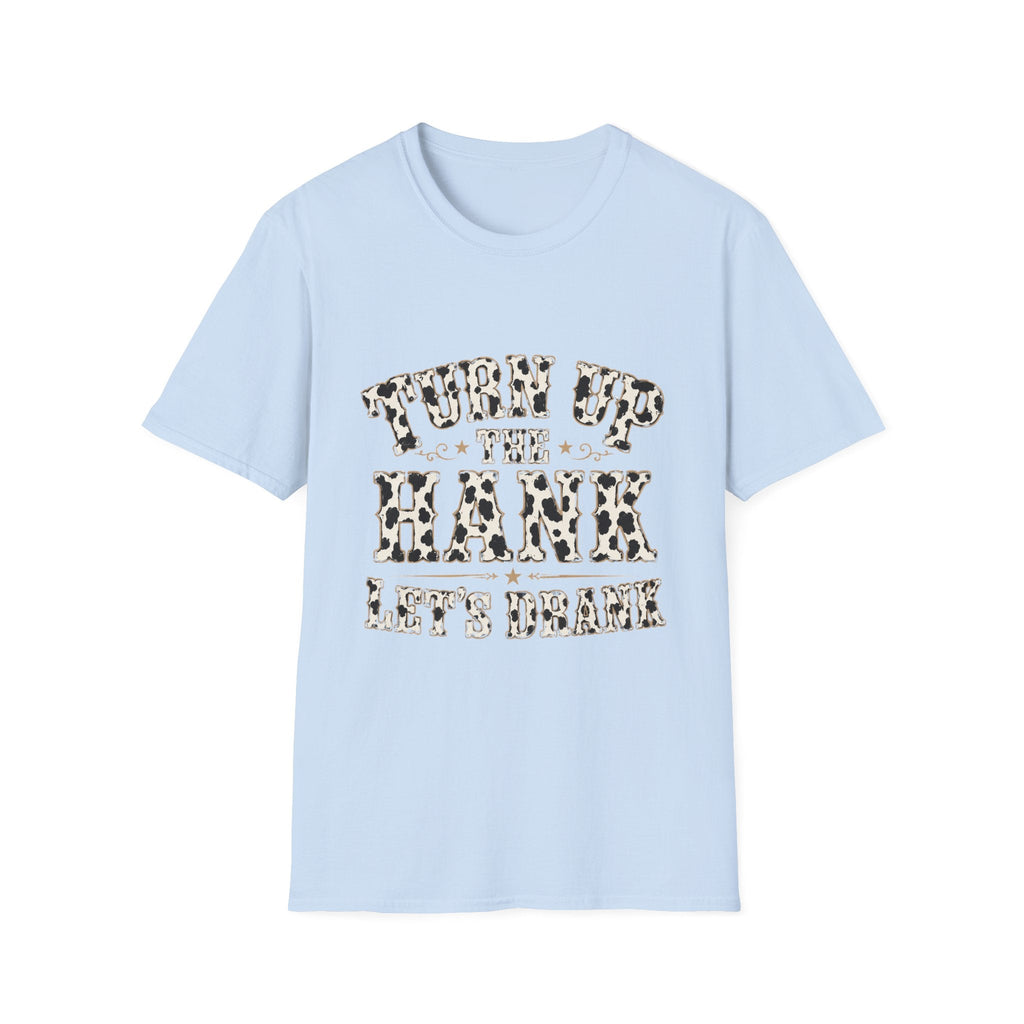 Turn Up the Hank T-Shirt — Leopard Western Graphic Tee - Rooted & Reckless Co.