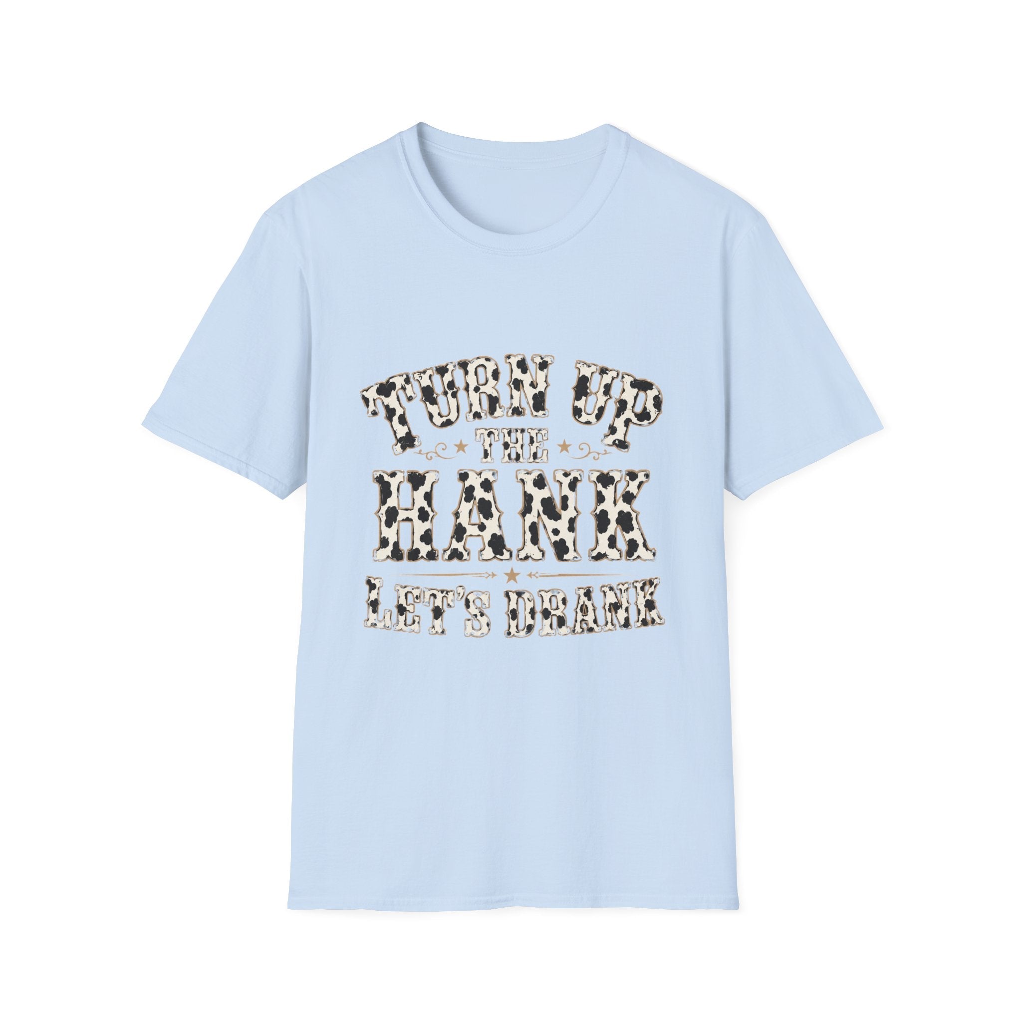Turn Up the Hank T-Shirt — Leopard Western Graphic Tee - Rooted & Reckless Co.