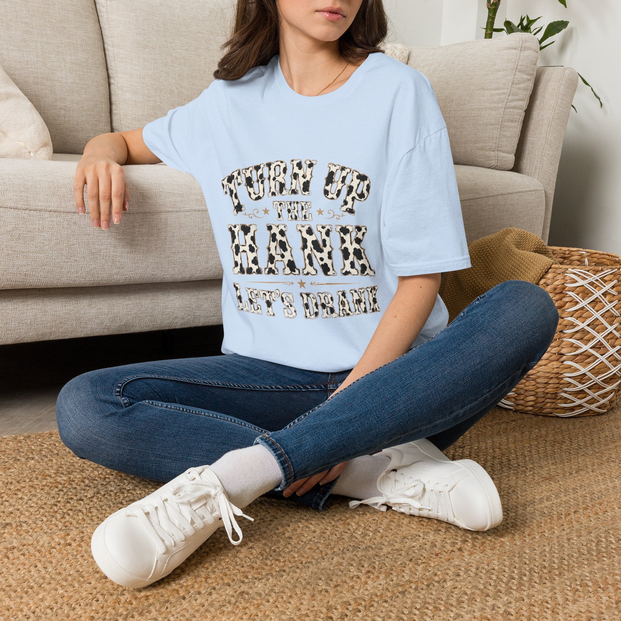 Turn Up the Hank T-Shirt — Leopard Western Graphic Tee - Rooted & Reckless Co.
