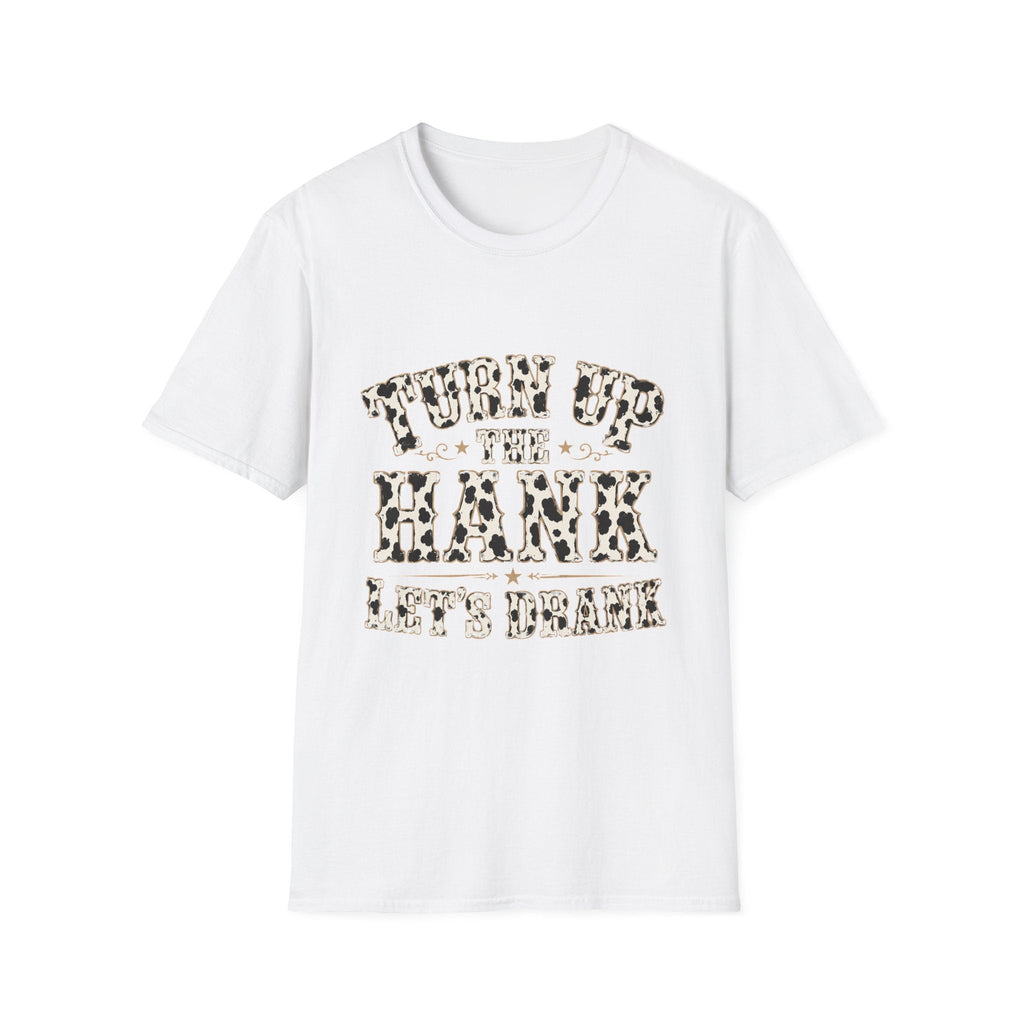Turn Up the Hank T-Shirt — Leopard Western Graphic Tee - Rooted & Reckless Co.