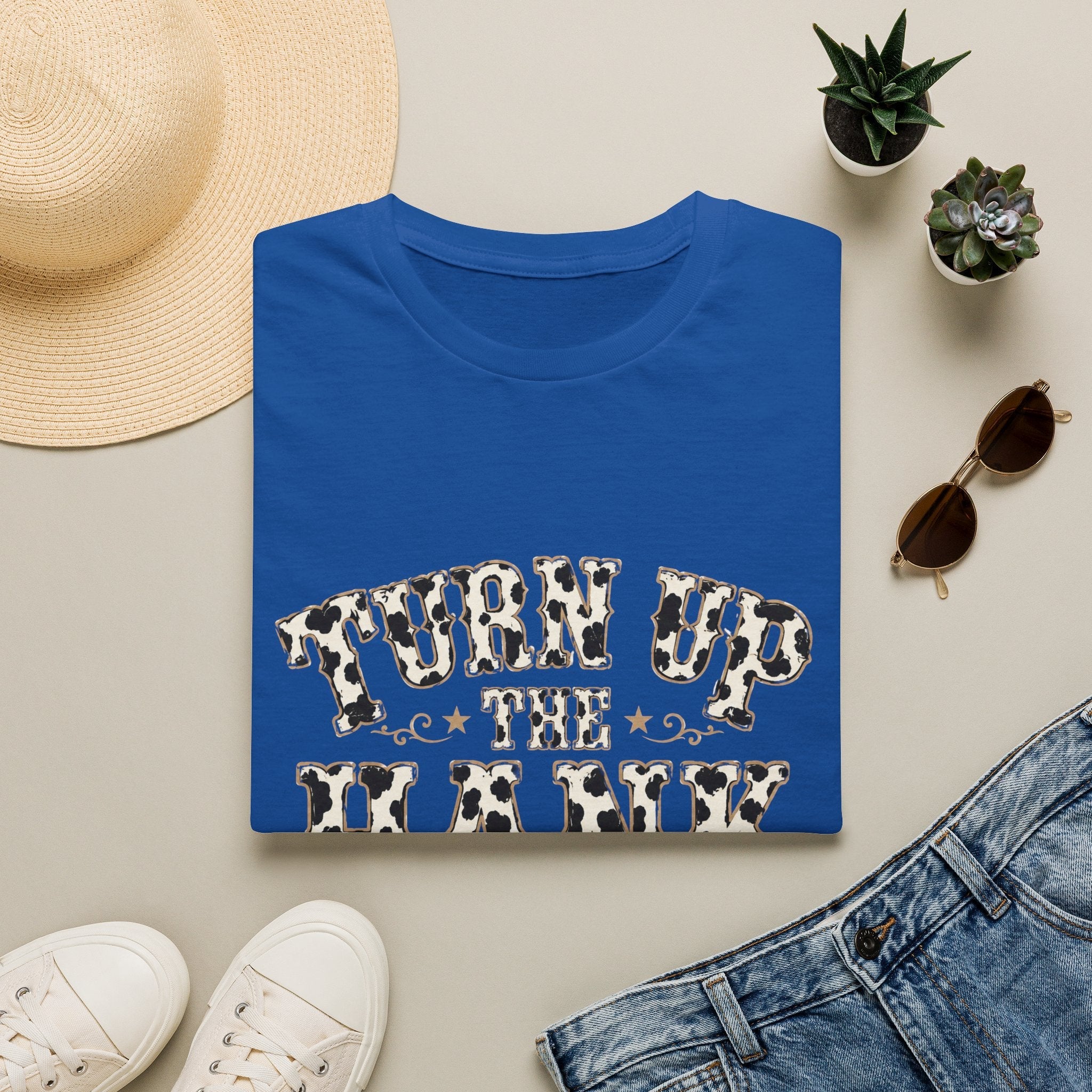 Turn Up the Hank T-Shirt — Leopard Western Graphic Tee - Rooted & Reckless Co.