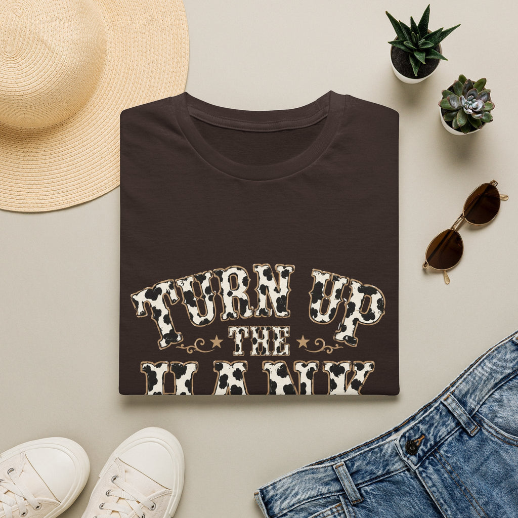 Turn Up the Hank T-Shirt — Leopard Western Graphic Tee - Rooted & Reckless Co.