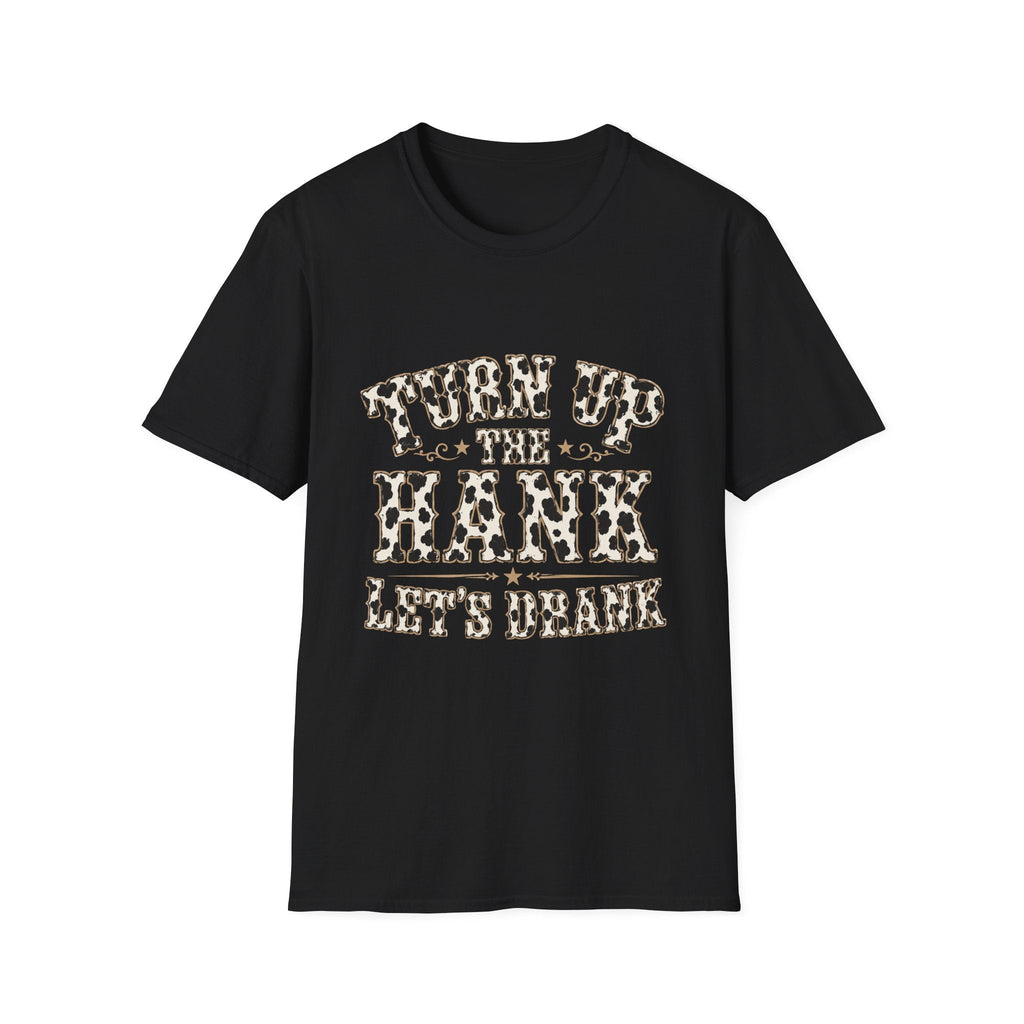 Turn Up the Hank T-Shirt — Leopard Western Graphic Tee - Rooted & Reckless Co.
