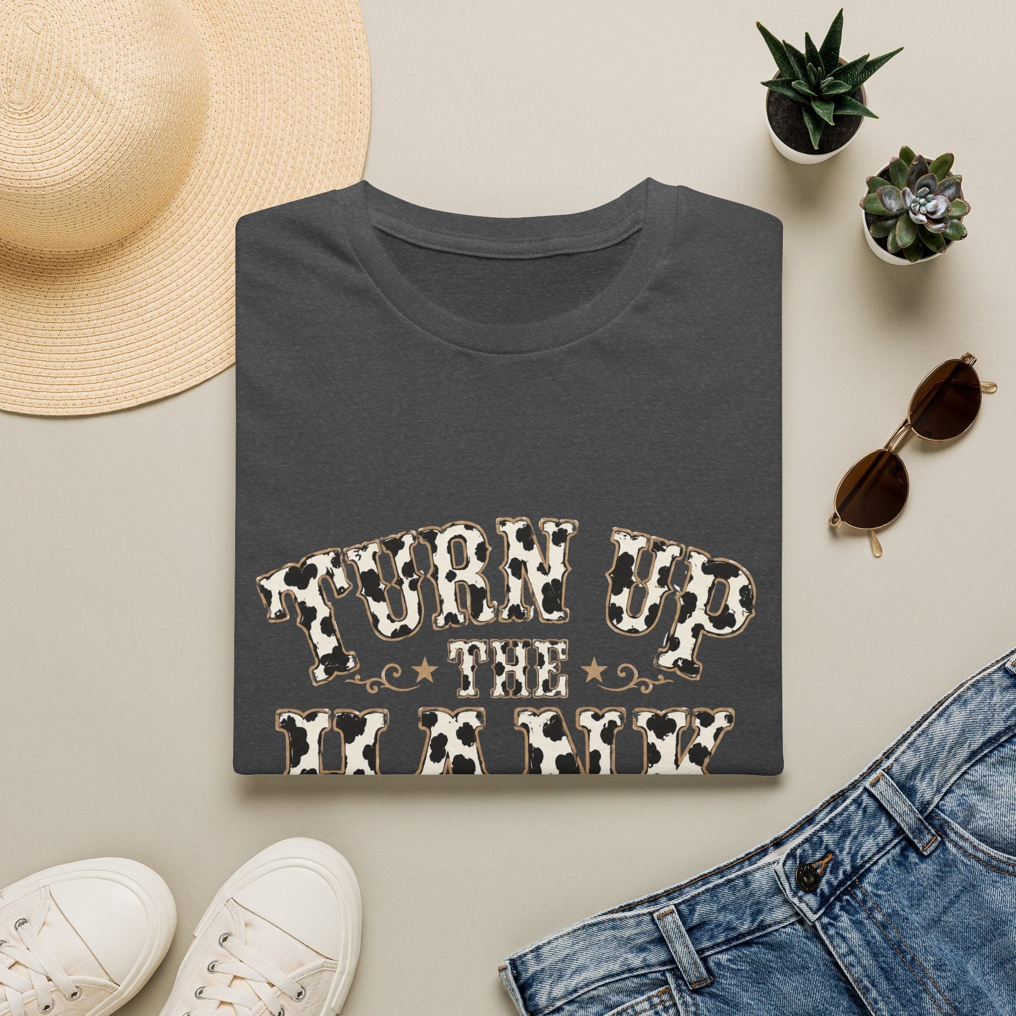 Turn Up the Hank T-Shirt — Leopard Western Graphic Tee - Rooted & Reckless Co.