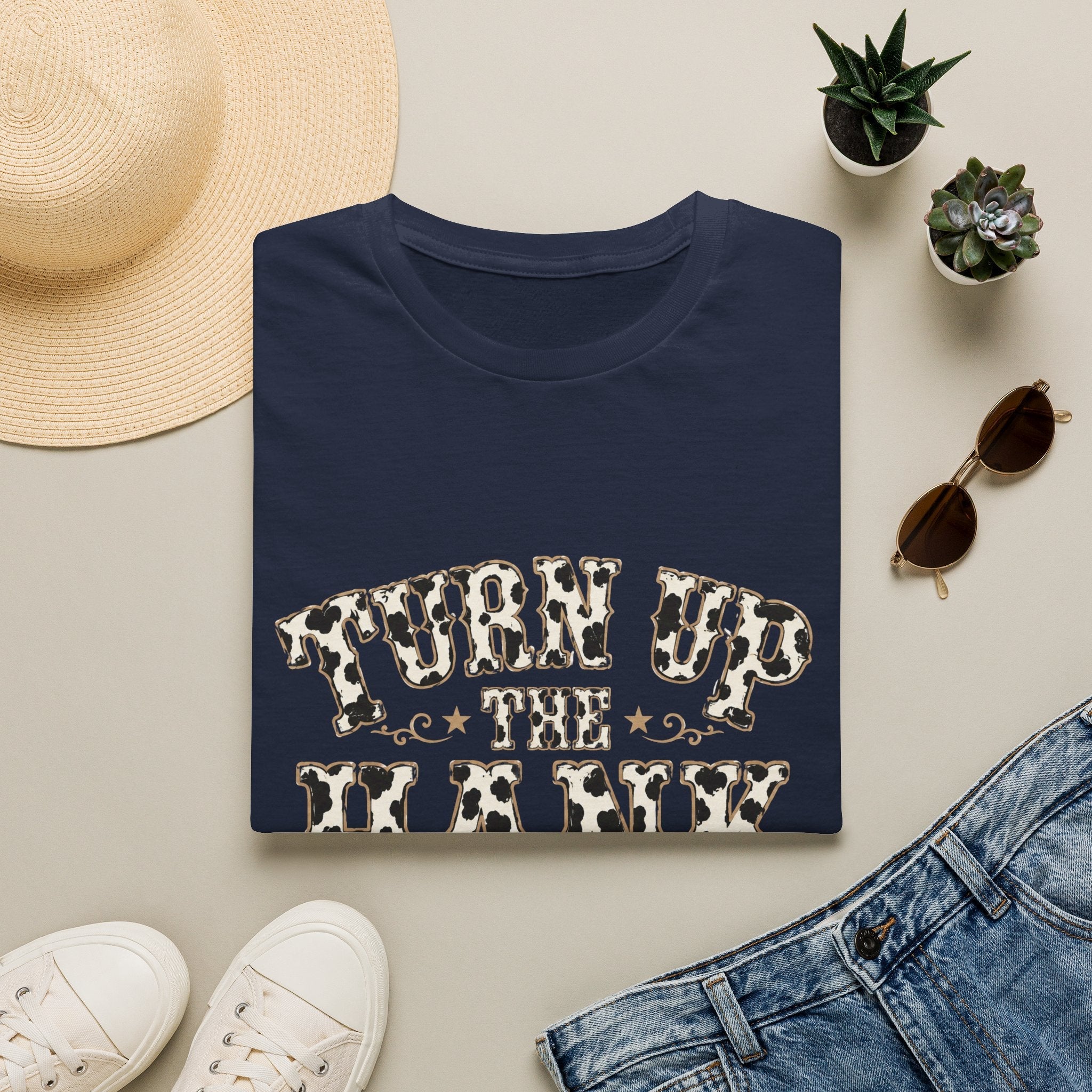 Turn Up the Hank T-Shirt — Leopard Western Graphic Tee - Rooted & Reckless Co.