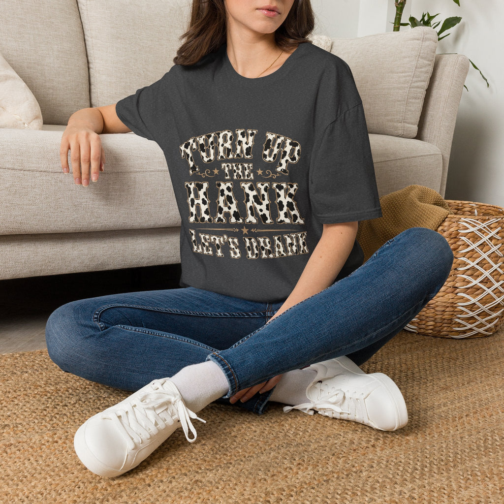 Turn Up the Hank T-Shirt — Leopard Western Graphic Tee - Rooted & Reckless Co.