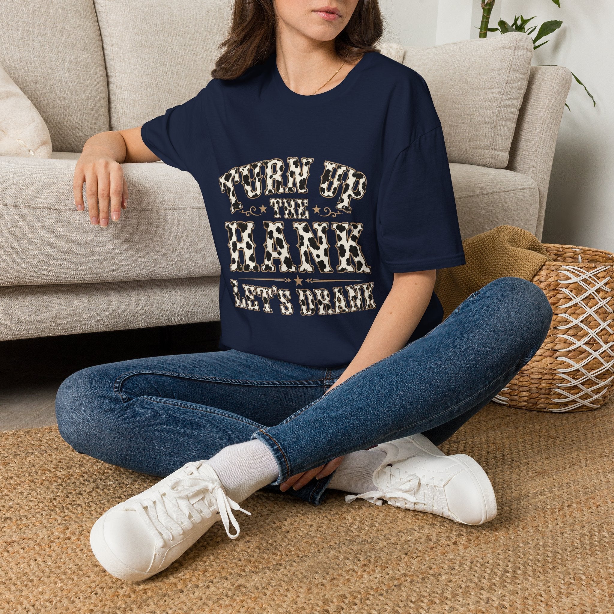 Turn Up the Hank T-Shirt — Leopard Western Graphic Tee - Rooted & Reckless Co.
