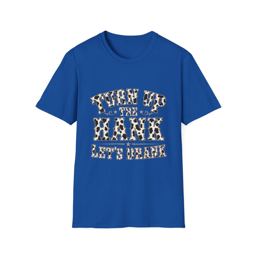 Turn Up the Hank T-Shirt — Leopard Western Graphic Tee - Rooted & Reckless Co.