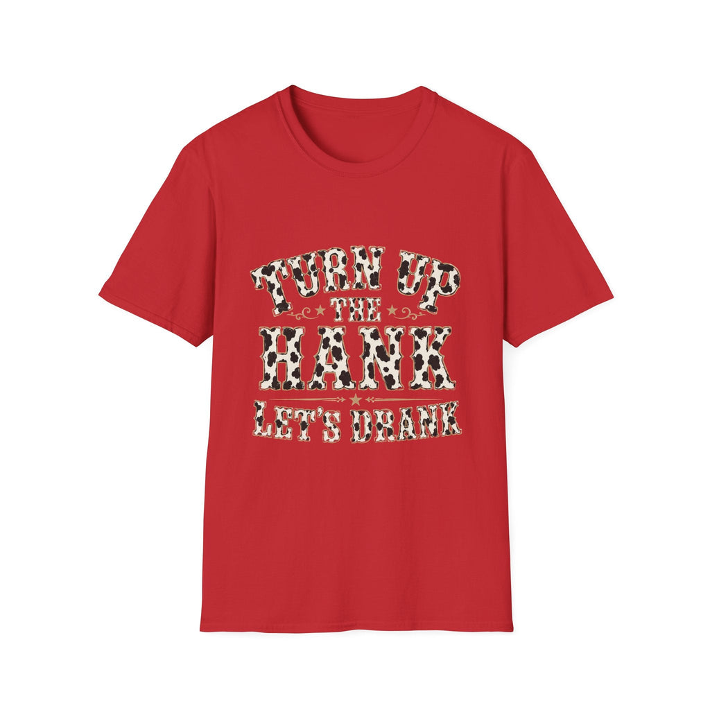 Turn Up the Hank T-Shirt — Leopard Western Graphic Tee - Rooted & Reckless Co.
