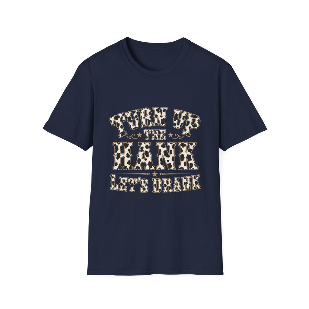 Turn Up the Hank T-Shirt — Leopard Western Graphic Tee - Rooted & Reckless Co.