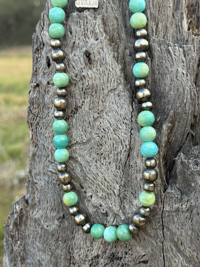 Turquoise Trailblazer Beaded Necklace - Rooted & Reckless Co.