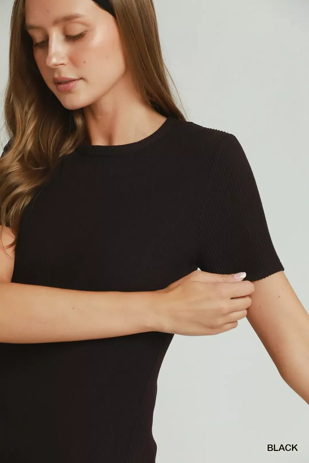 Umgee Brushed Rib Short Sleeve Top - Rooted & Reckless Co.
